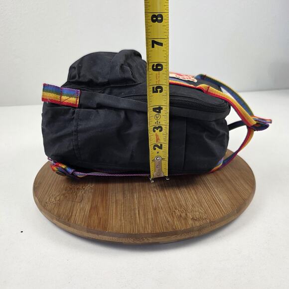 Fjallraven Kanken Rainbow Mini Pride Backpack Black 7L F Small Daypack - Picture 9 of 13